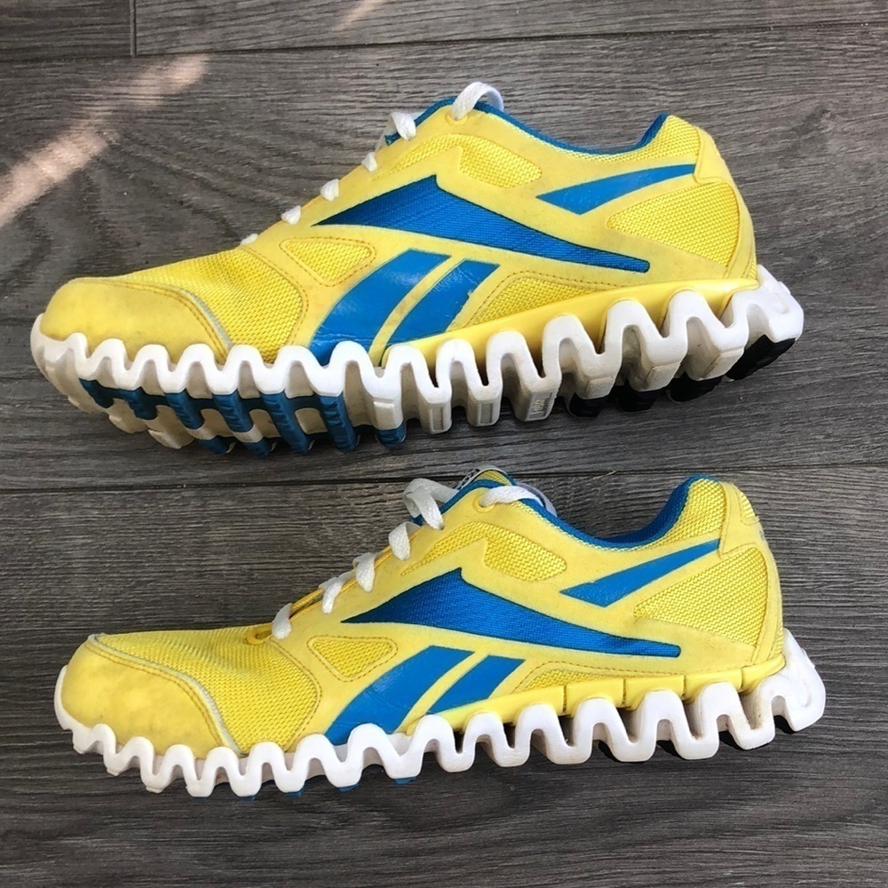 Reebok Zignano Blue, yellow, white-sneakers size 9 unisex